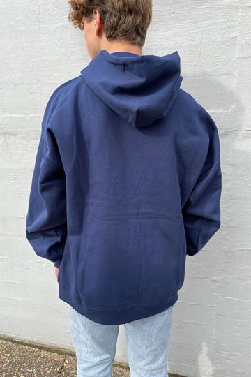 Thrasher Hoodie - Flame - Marinblå